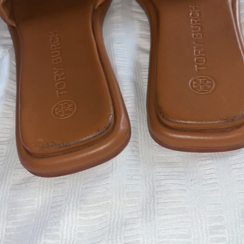 Tory Burch Brown Slide Sandals - Picture 3 of 6